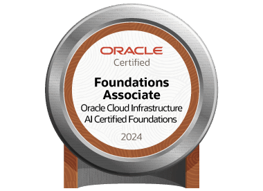 Oracle Cloud Infrastructure Certified AI Foundations Associate certification badge
