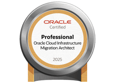Oracle Cloud Infrastructure Migration Architect Professional certification badge